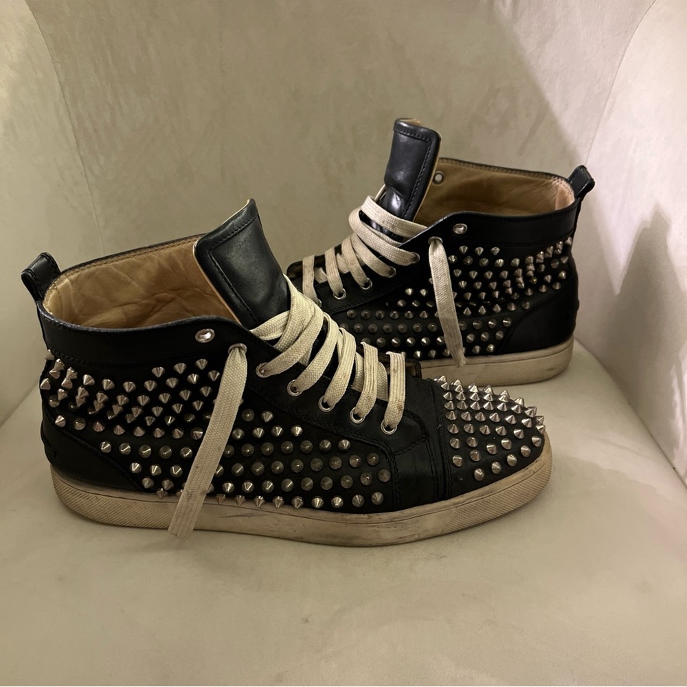 Christian louboutin studded men’s sneaker high top Size 42